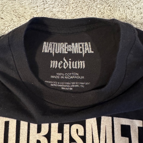 Nature Is Metal Tee Mens Medium - Picture 2 of 3